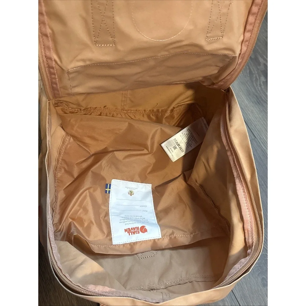 FJALLRAVEN Kanken Backpack Peach Sand Classic Bag  #23510  Pink